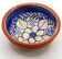 Handmade bowl with flowers in enamelled clay from Portugal