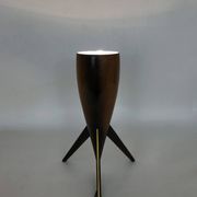 Lampe de table en bois Italie Années 70