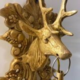 Crystal Beaded Stag Head Sconces, Set of 2