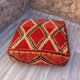 Vintage Moroccan pouf, Beni ourain Moroccan pouf, Berber pouf,