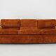 1970s Saporiti 3-Seater Sofa in Velvet ,Italy