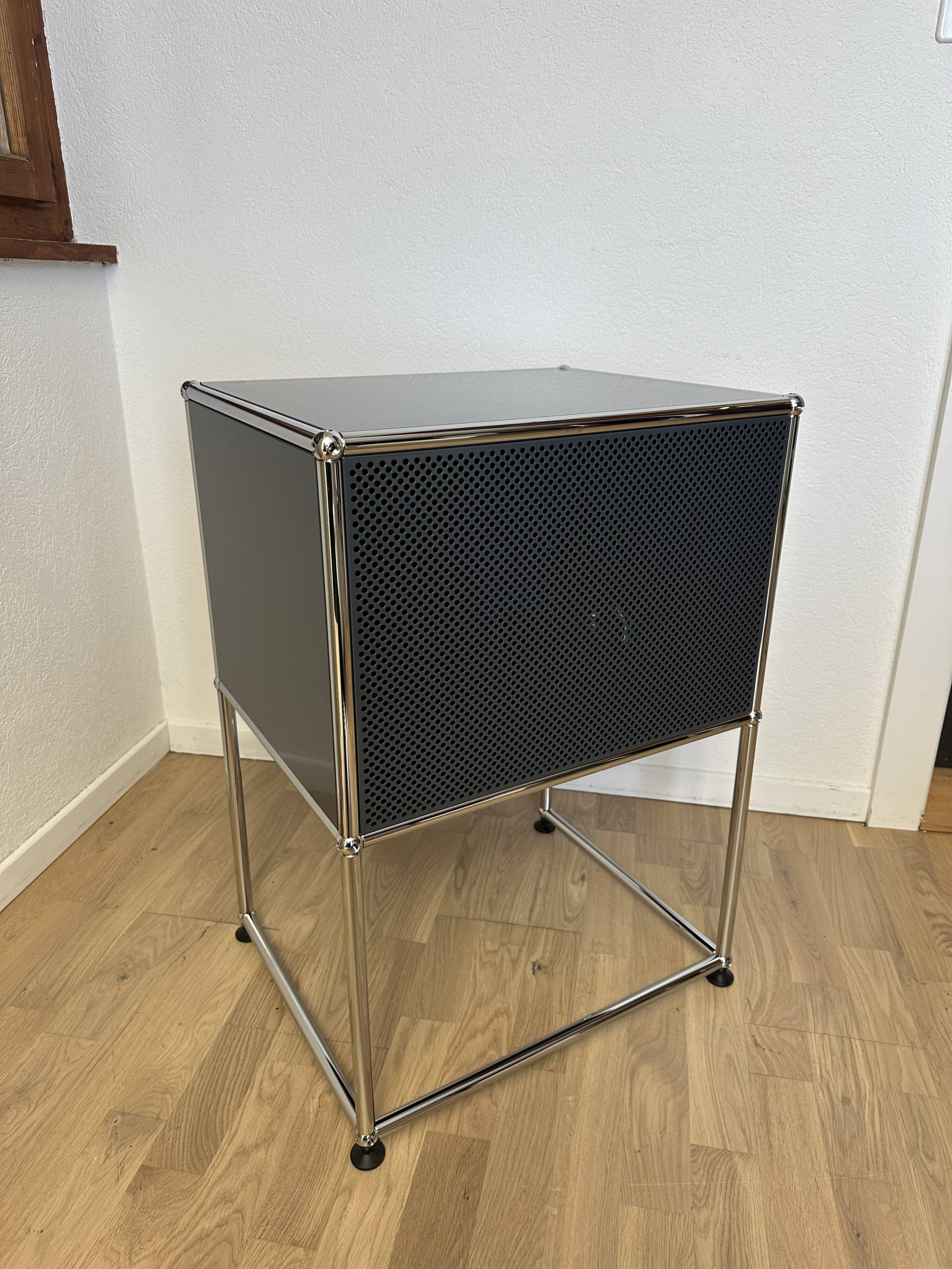 USM Haller side table in Anthracite Grey