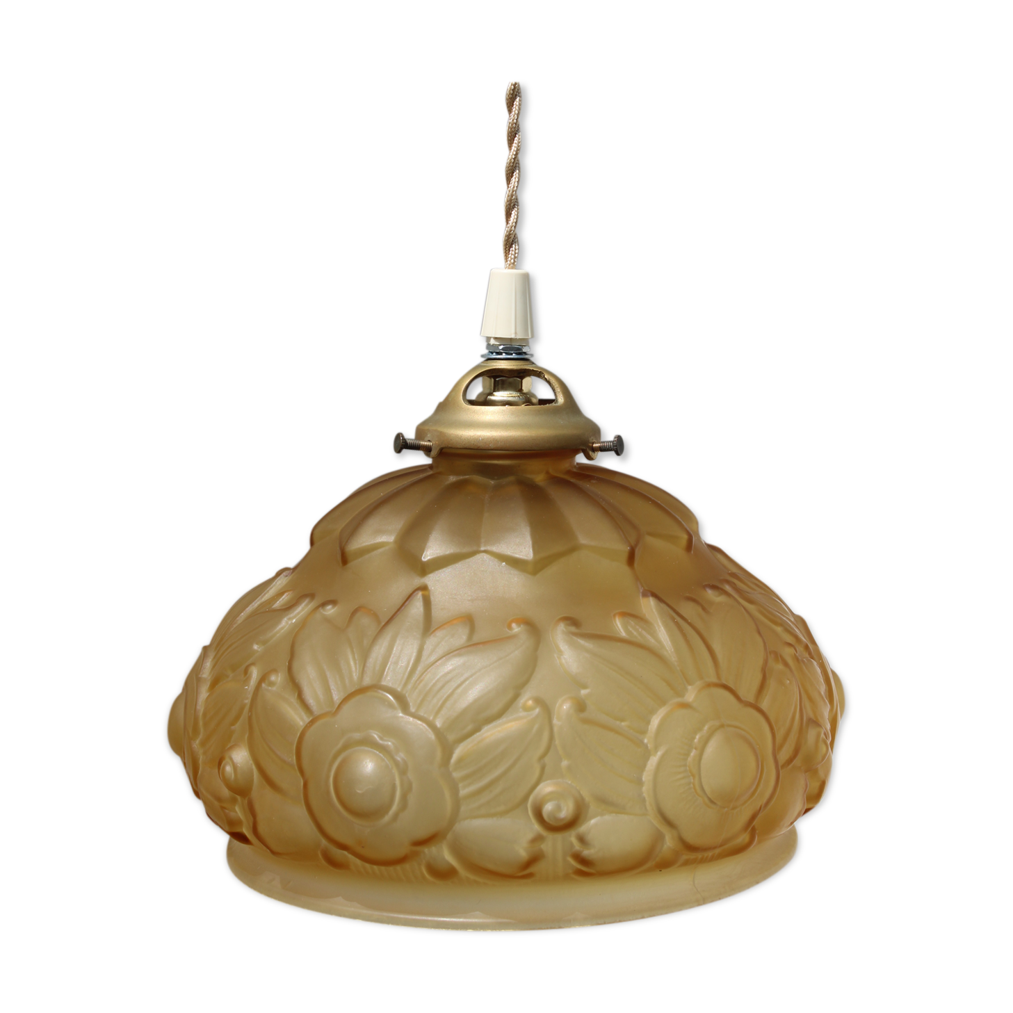 Art deco flower hanging lamp