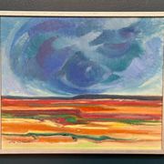Acrylique sur toile originale – “Ovädersmoln” par Ola Gerhardt