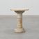 Carved alabaster pedestal with engraved figures, Italy ca. 1900