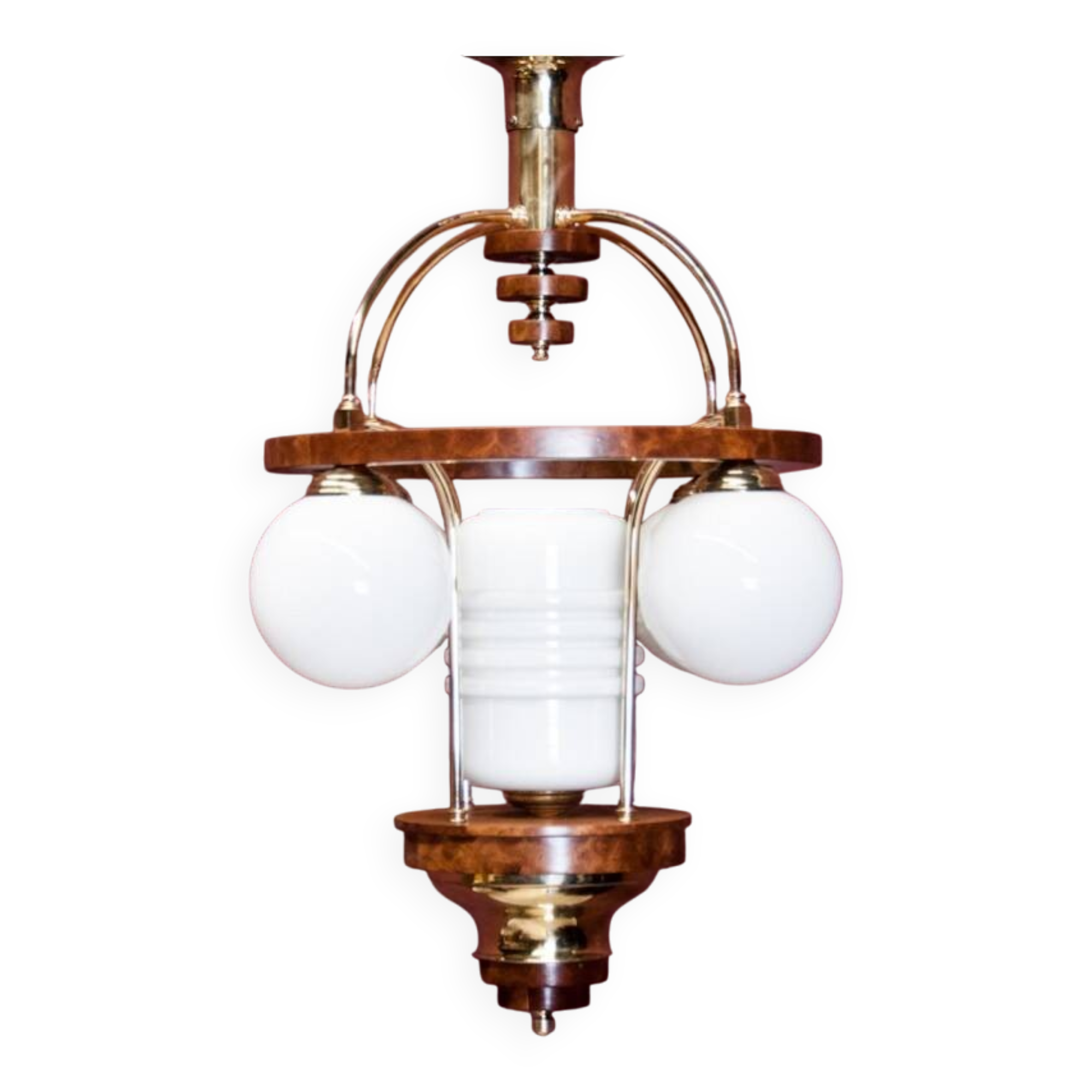 Art Deco chandelier, Poland, 1940s