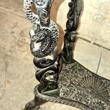 Ethnic carved wooden worker's furniture