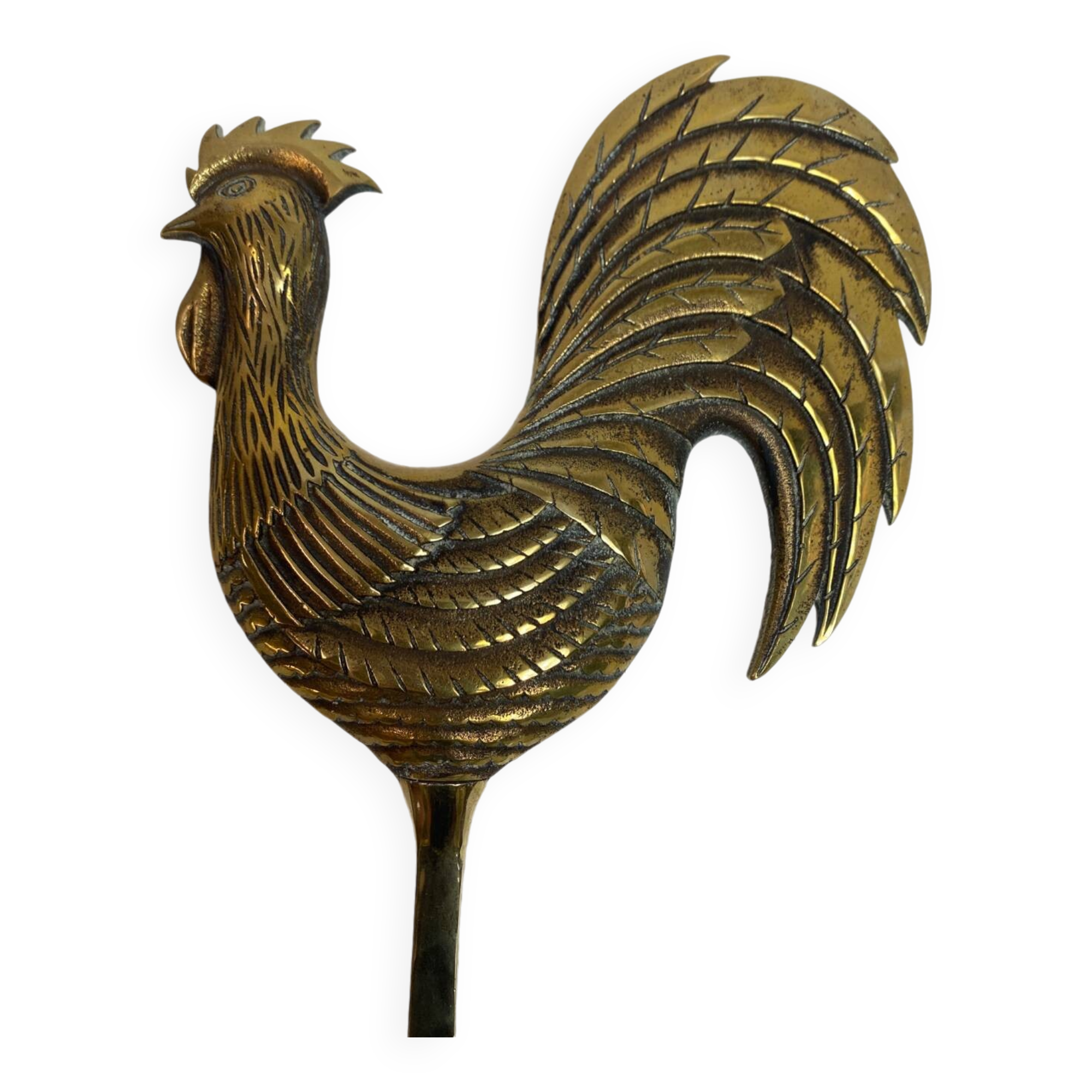Solid Brass Zoomorphic Rooster Wall Candle Holder