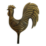 Bougeoir mural coq zoomorphe en laiton massif
