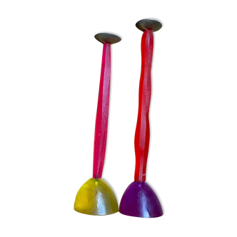 Migeon and Migeon pair of Benazir candle holders