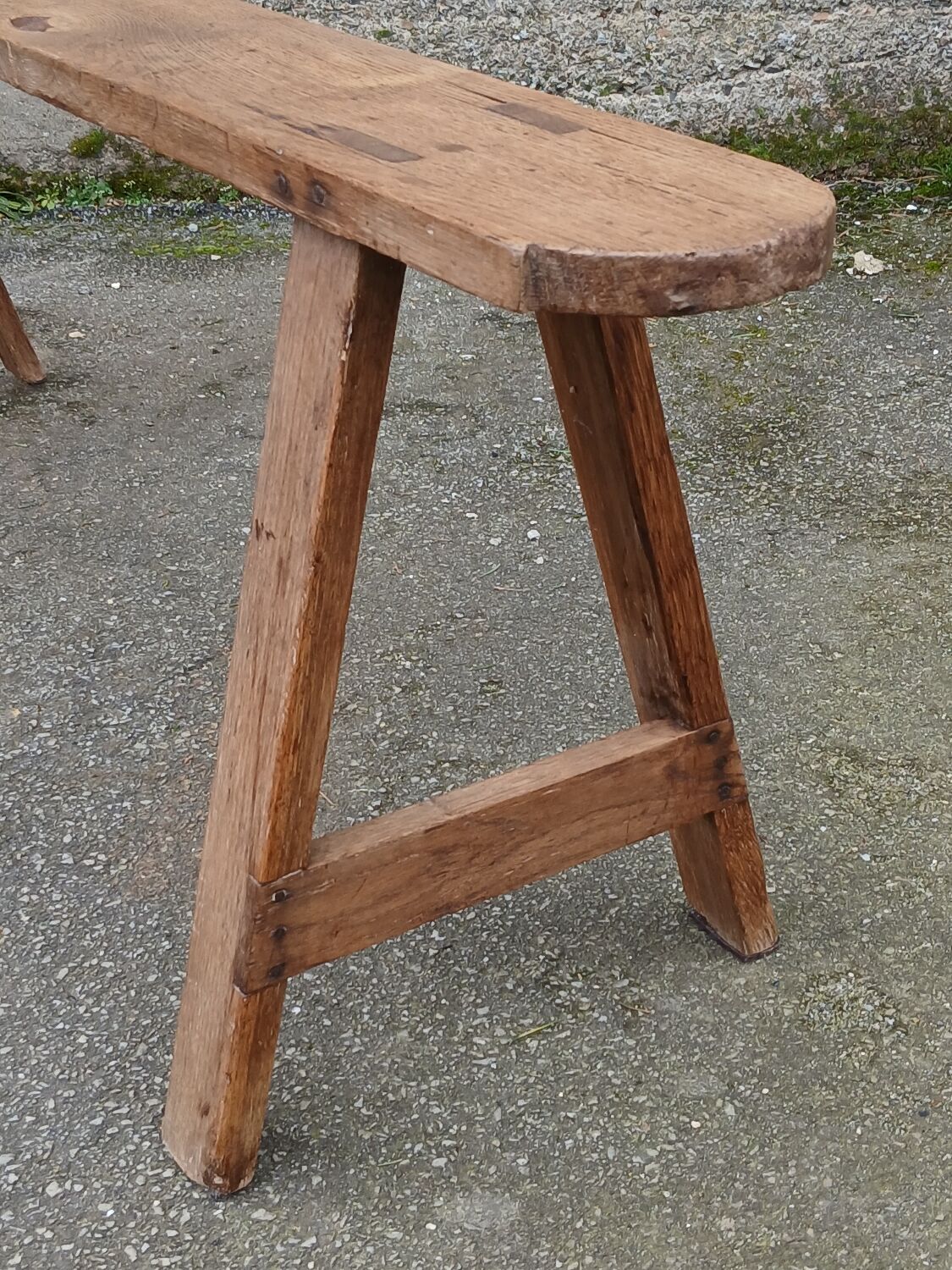 Oak farm bench, 158 cm