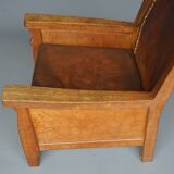 Oak Armchair by Robert Mouseman Thompson, 1940s