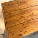 English farmhouse table in solid pine from the late 19th century, L187cm.