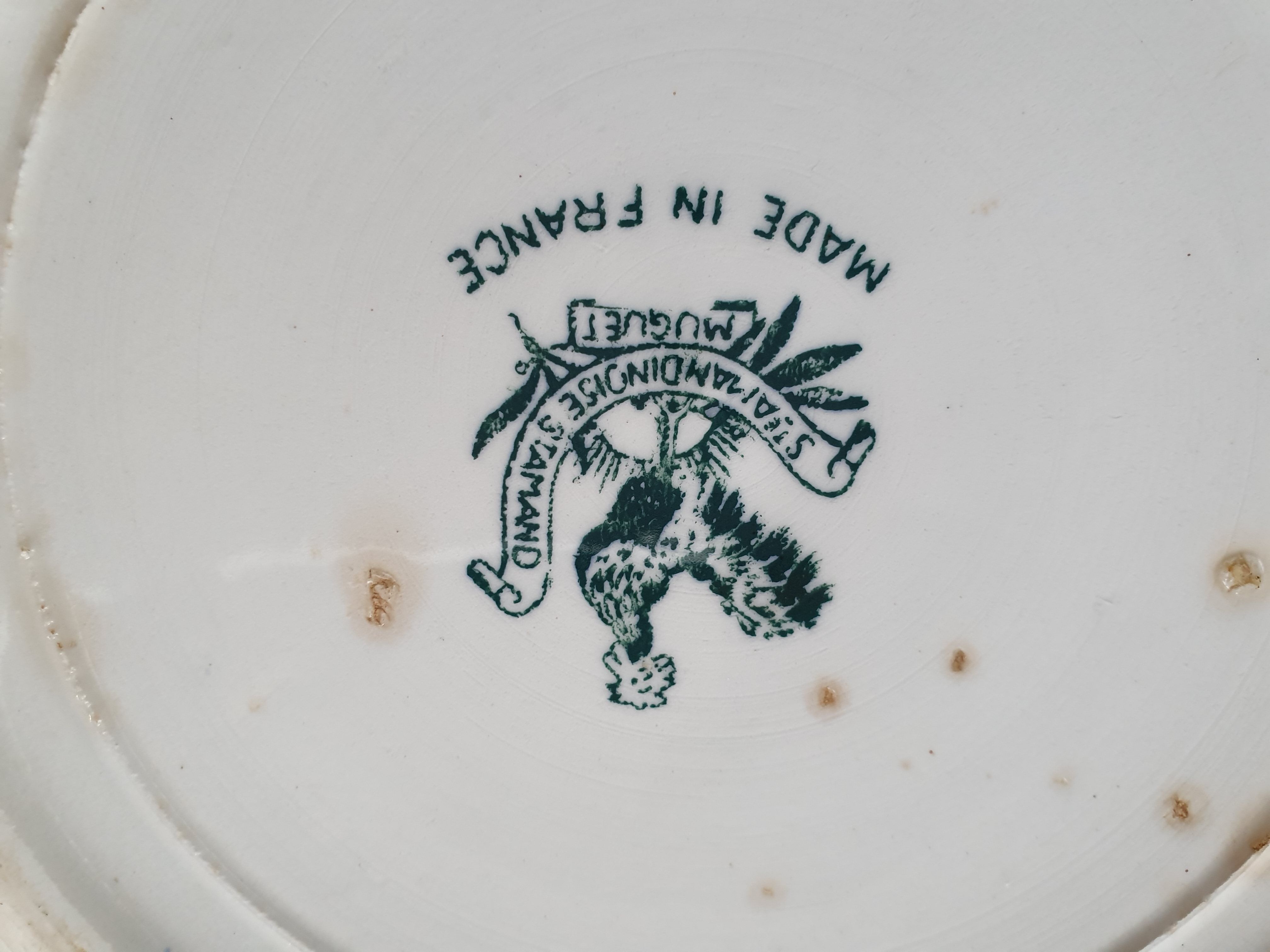 Set of 2 saint Amand serving dishes