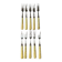 10 antique gold forks for desserts, cheese