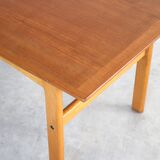Table basse en teck et chêne, Suède années 1960