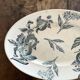 Plat ovale décor fruits en terre de fer de Grigny