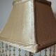 Lampe vintage or et pampilles