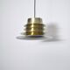 Classic Danish multilayered brass pendant