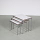 1960s Set of 3 reversible nesting tables from the Netherlands