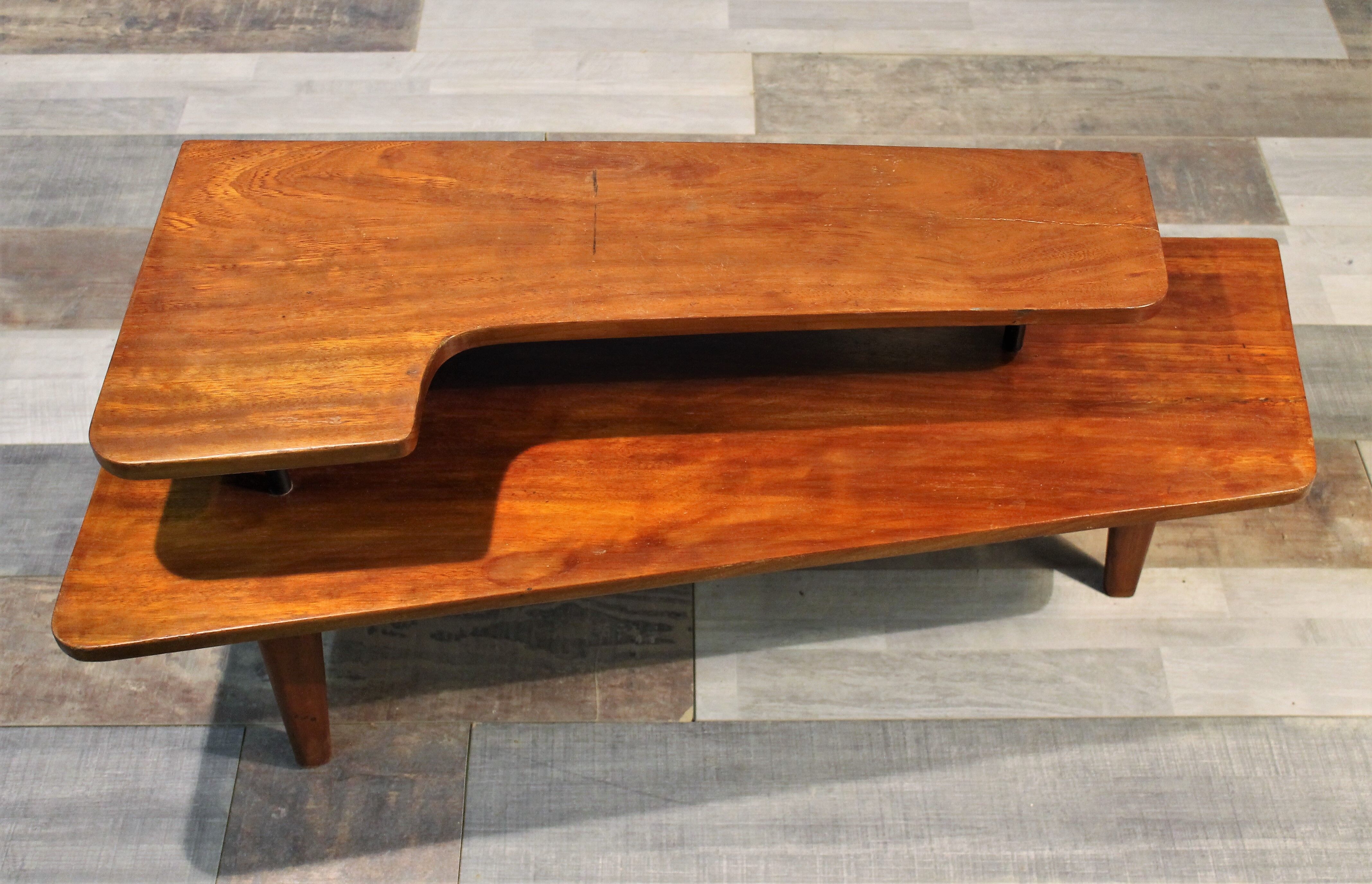 Table low double trays 60 years