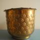 vintage brass flower pot cover