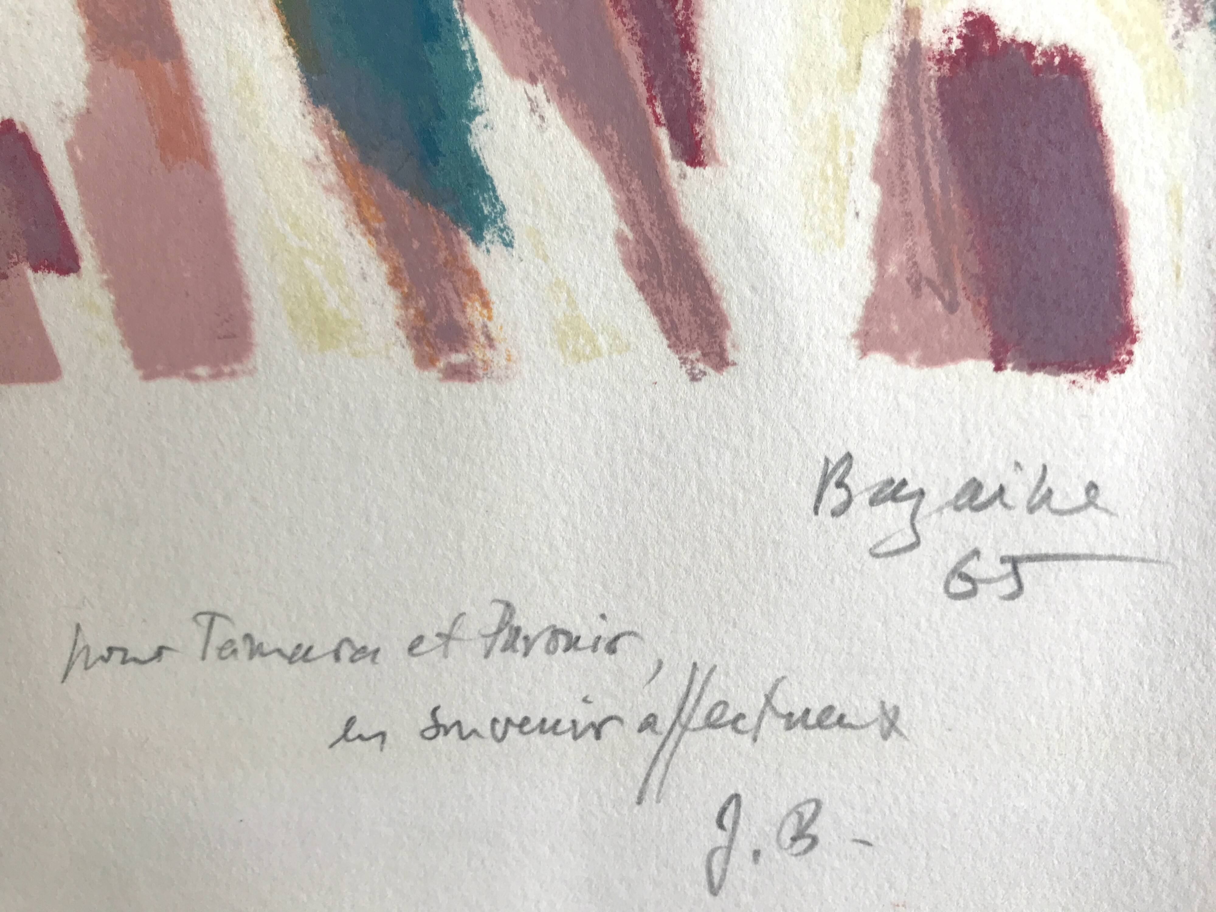 Share jean bazaine, the seasons, 1965. original lithograph signed at