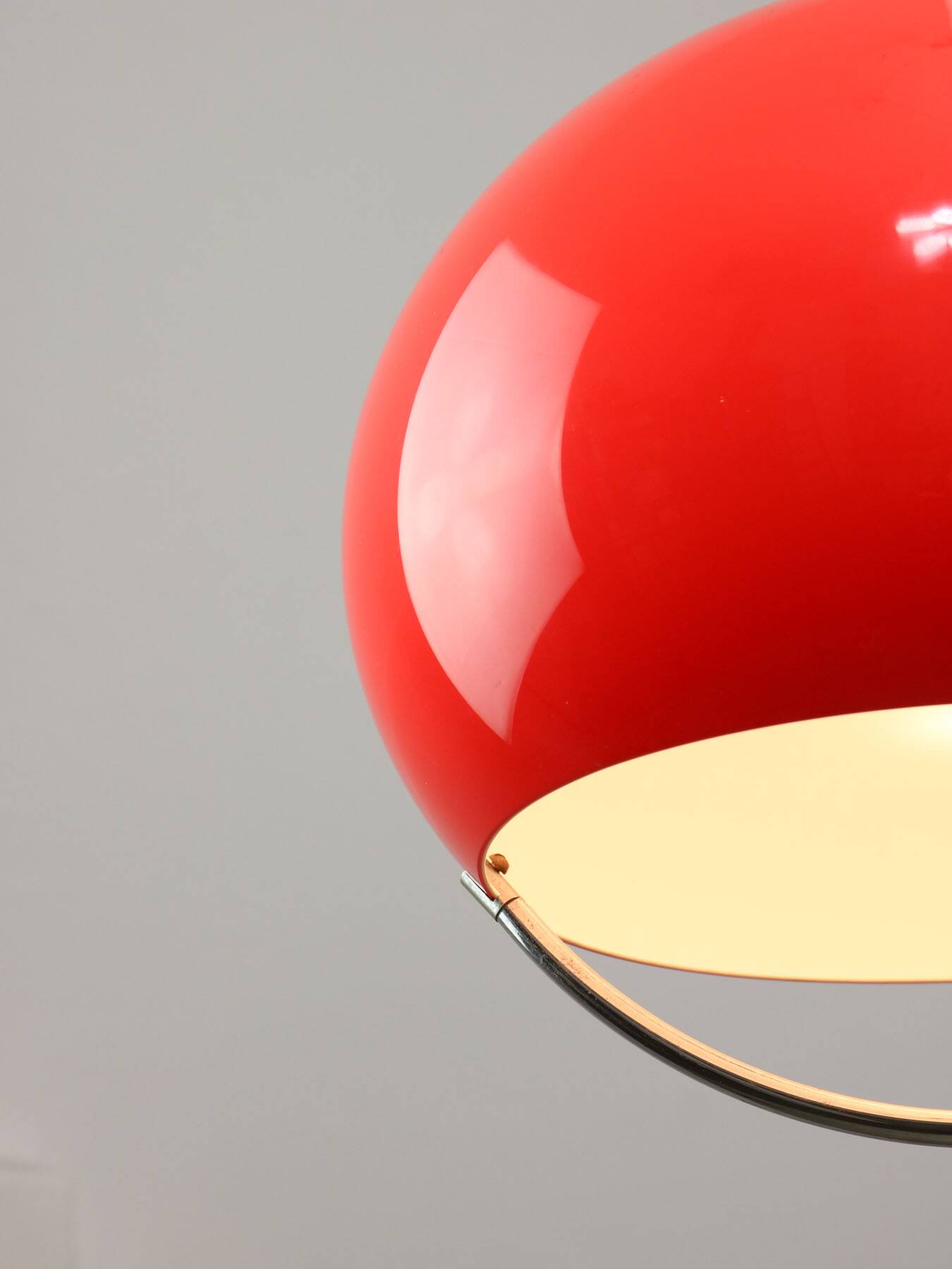 Space Age Italian Red Jolly Pendant Lamp from Guzzini