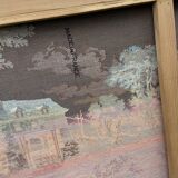 Tapisserie tenture murale encadrée, 1950