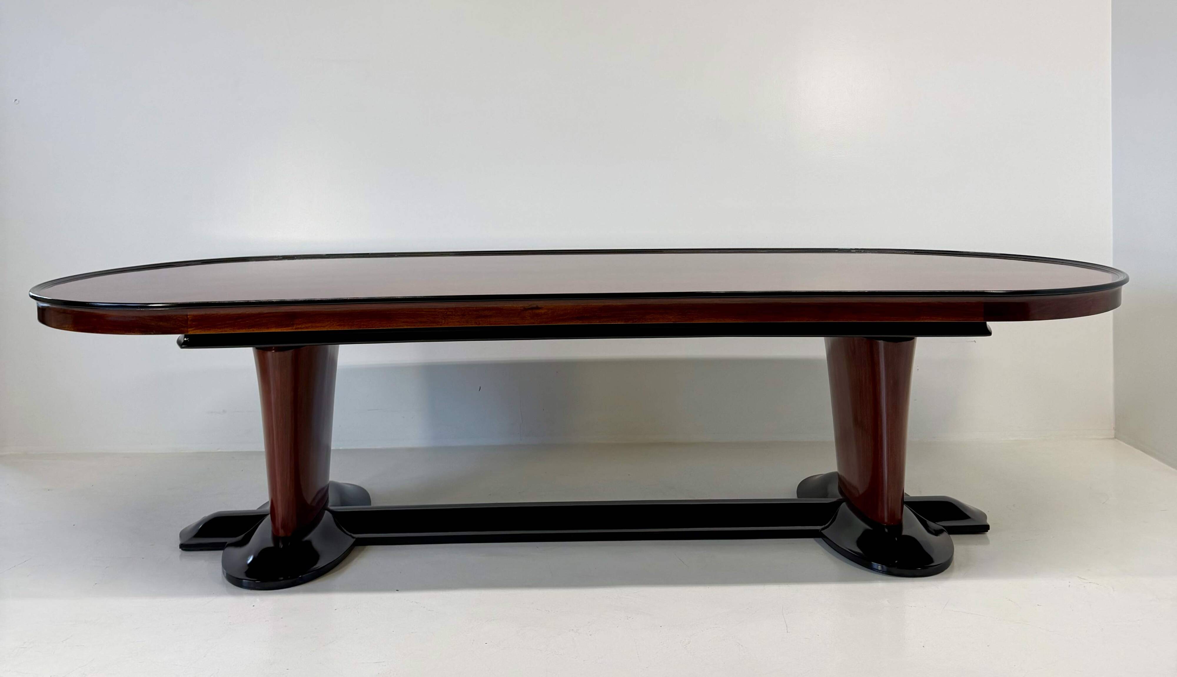 Italian Art Deco Dining and Conference Table, 1940s
