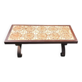 Wrought iron ceramic coffee table