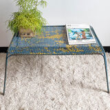 Perforated metal garden coffee table