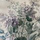 Watercolour painting "Wildflowers" from the early 20th century + frame