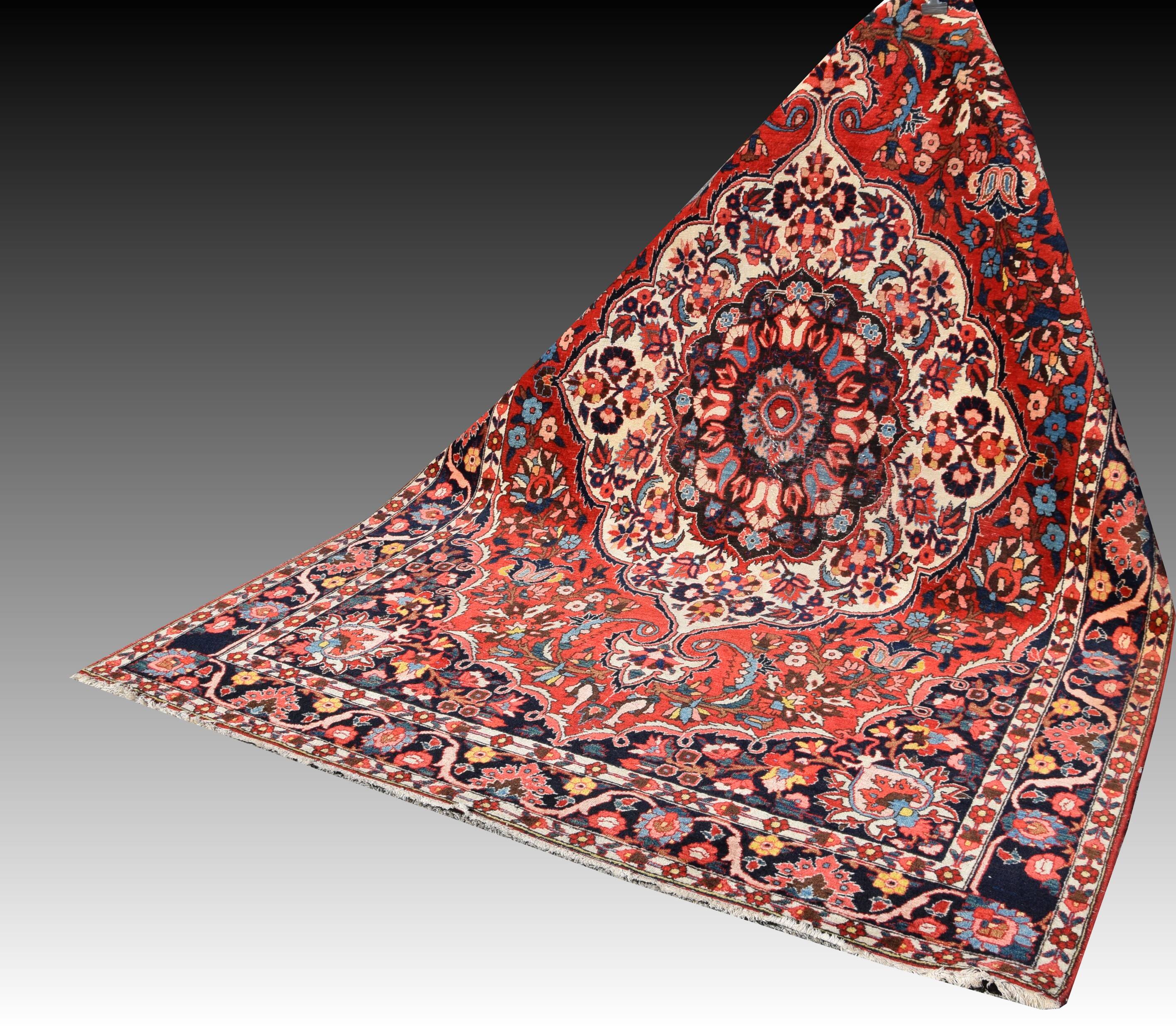 Persian Iran Saman Oriental Rug: 3.20 X 2.07 Meters - Made in