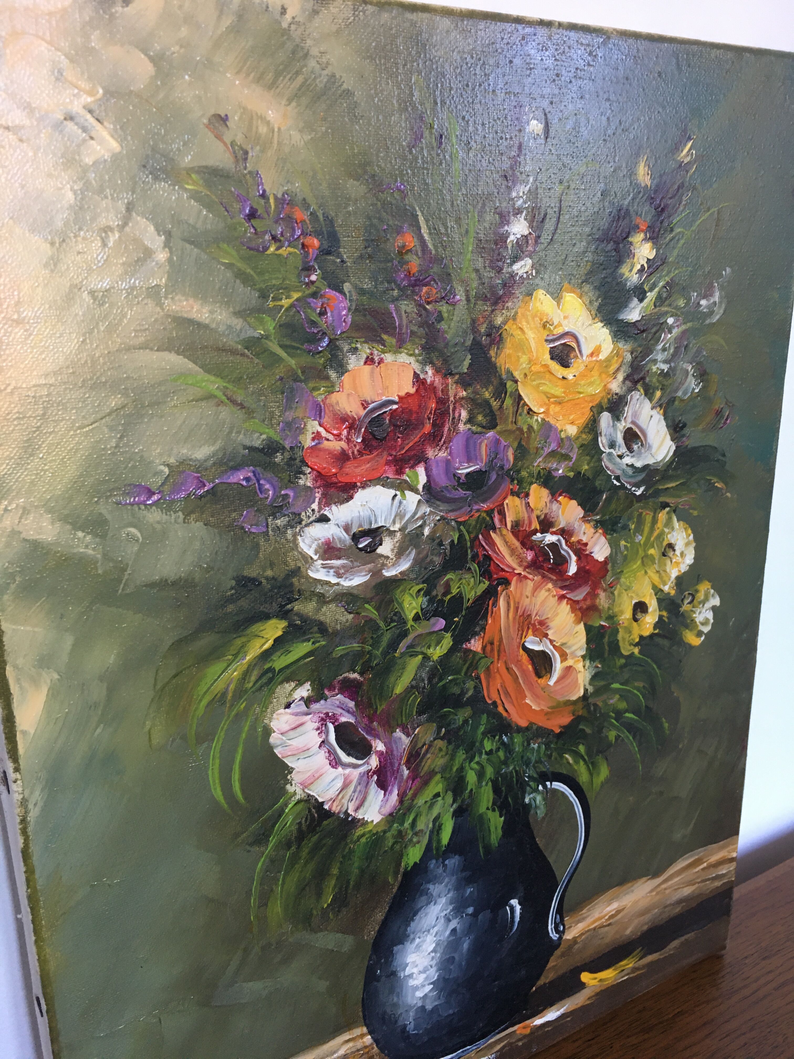 Painting on canvas bouquet of flowers