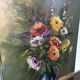 Painting on canvas bouquet of flowers