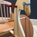 Antique rocking swan