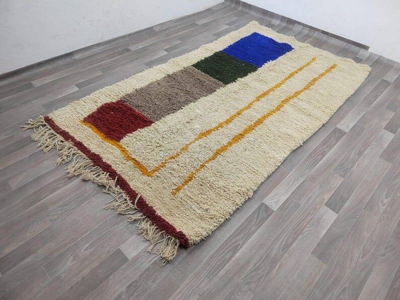 Handmade wool rug size 150 x 250 cm