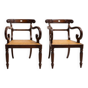 Paire de fauteuils de