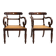 Pair of Anglo-Indian neo-classical armchairs
