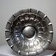 Large basin, bowl, Olri Italy vintage 50s Silver plated hammered