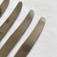 6 antique knives in silver metal and stainless blade