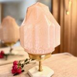Art deco skyscraper table lamp