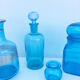 Lot 4 vases bleus