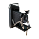 Old Kodak Brownie Six 16 folding bellows camera with leather case