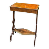 Small Walnut Side Table, England, 19th Century