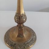 3-light bronze candle holder