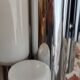 Iconic floor lamp by Gaetano Sciolari, chrome, 1970s - Space Age vintage
