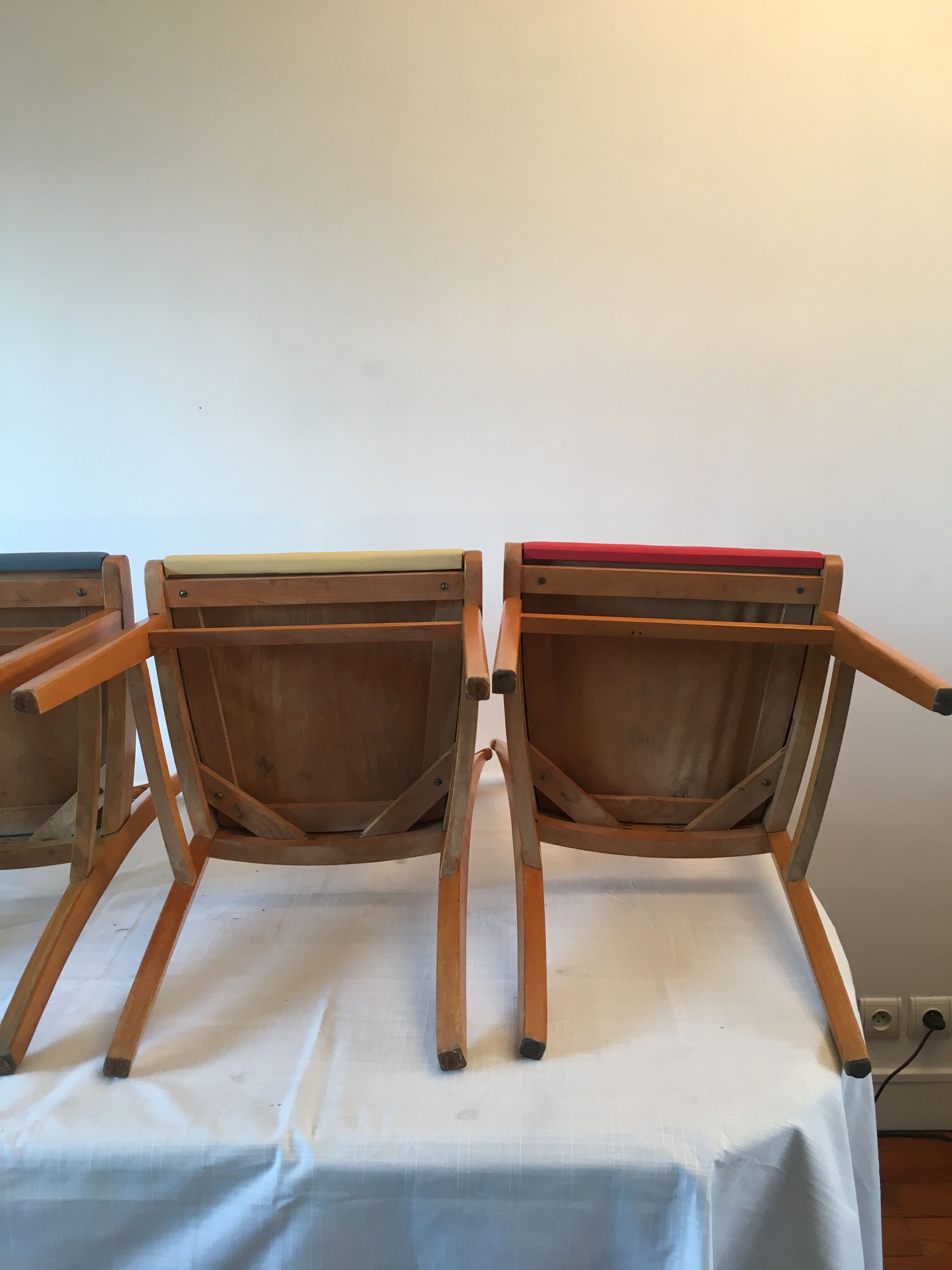 4 vintage chairs 60s