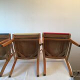 4 vintage chairs 60s